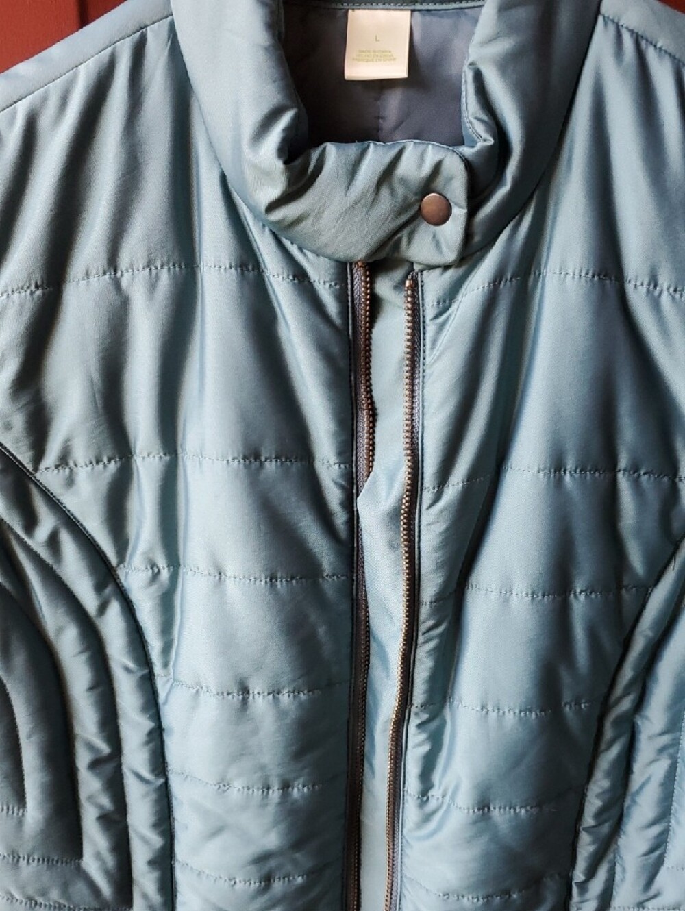 Sigrid Olsen Quilted Sleeveless Puffer Vest - Teal - Picture 5 of 10